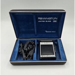 Vintage Remington Lektro Blade 26 Electric Shaver‎ with Travel Case Sperry Rand